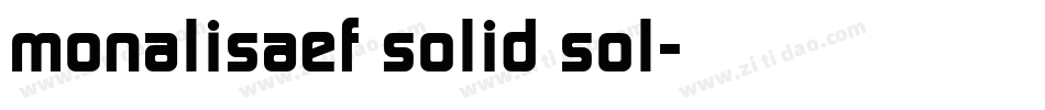 monalisaef solid sol字体转换